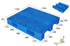 QH1111网格川字型塑料栈板 高效物流的坚固基石